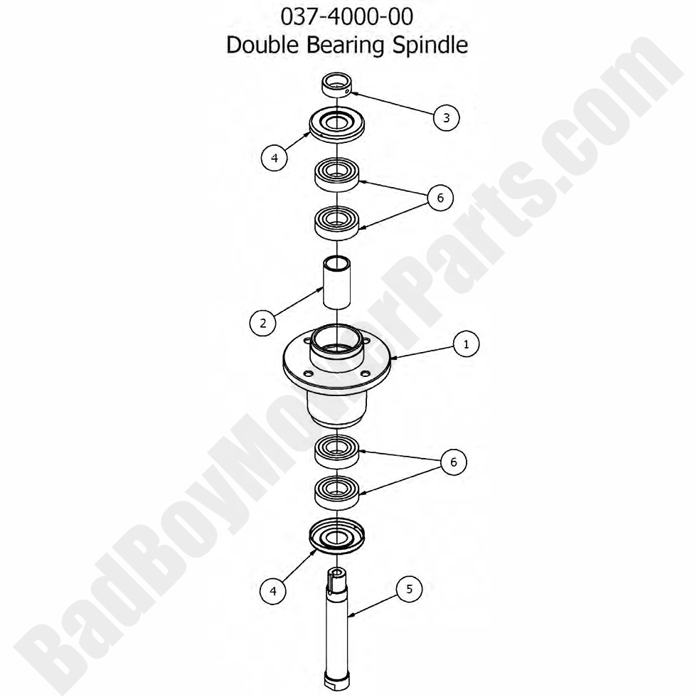 1630 - Bad Boy Mower Parts Lookup > 2017 > Outlaw & Outlaw Extreme > Spindle Assembly
